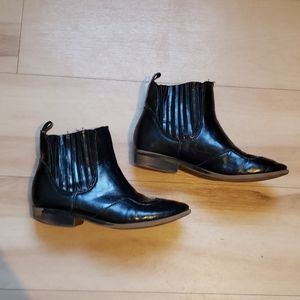 Zara Kids Leather Ankle Boots